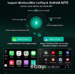 Rotatable 10.1'' Screen Android 12 Car Stereo Radio GPS Wifi Double 2DIN Carplay