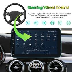 Rotatable Touch 10.1'' Android 13 Car Stereo FM Radio Double DIN GPS NAVI Camera