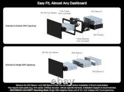 S8MS Single-DIN & Double-DIN Android Car Stereo 10 Inch Floating Display Desig