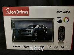 SJoyBring JOY-W022 Black 7-Inch Double Din Car Stereo with RedWolf Radio Kit
