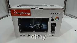 SJoyBring Wireless Double Din Car Stereo w Carplay, Android Auto, QLED Touch