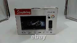 SJoyBring Wireless Double Din Car Stereo with Carplay, Android Auto, QLED