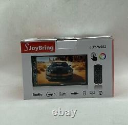 SJoyBring Wireless Double Din Car Stereo with Carplay, Android Auto, QLED Touchs