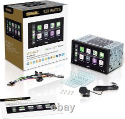 SSL DD988ACP Car Audio Stereo System Apple CarPlay Android Auto Double-Din 6.75