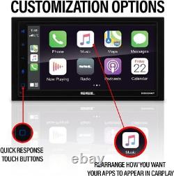 SSL DD988ACP Car Audio Stereo System Apple CarPlay Android Auto Double-Din 6.75