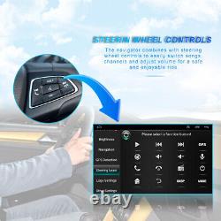 Single 1DIN Rotatable 10.1 Android 11 Touch Screen Car Stereo Radio GPS WIFI BT