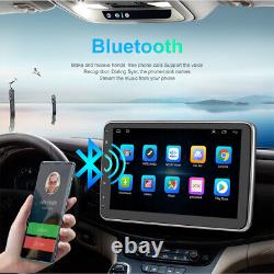 Single 1 DIN Rotatable 10.1'' Android 10 Touch Screen Car Stereo Radio GPS Wifi