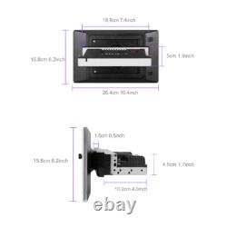 Single 1 DIN Rotatable 10.1'' Android 15 Apple Carplay Car Stereo GPS Radio 64GB