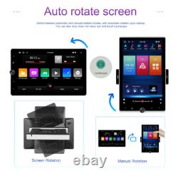 Single 1 DIN Rotatable 10.1'' Android 15 Apple Carplay Car Stereo GPS Radio 64GB