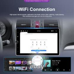 Single 1 DIN Rotatable 10.1'' Android 15 Apple Carplay Car Stereo GPS Radio 64GB
