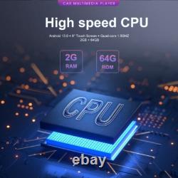 Single 1 DIN Rotatable 10.1'' Android 15 Apple Carplay Car Stereo GPS Radio 64GB