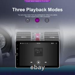 Single 1 DIN Rotatable 10.1'' Android 15 Apple Carplay Car Stereo GPS Radio 64GB