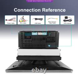 Single 1 DIN Rotatable 10.1'' Android 15 Apple Carplay Car Stereo GPS Radio 64GB