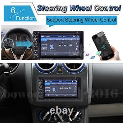 Sony Lens Cam +2 Din Car Stereo Radio CD DVD Player Bluetooth MirrorLink For GPS