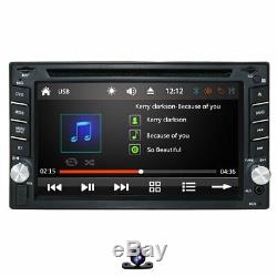 Sony Lens GPS+MAP+Cam-Double 2Din In Dash Car Stereo DVD Player Radio BT iPod
