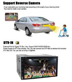 Sony lens 7 Double 2Din Car Stereo Radio DVD Player In Dash Bluetooth CD+CAMERA
