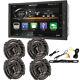 Soundstream 6.2 Double Din Stereo Bluetooth Touchscreen + 4 300w 6.5 Speakers