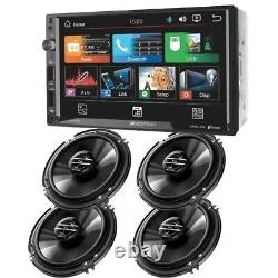 Soundstream Double DIN 7? Touch Screen Unit & 4 Pioneer 300W 6.5 Car Speakers