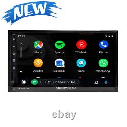 Soundstream VRCPAA-70M 2 Double Din Android Auto CarPlay Bluetooth Car Player