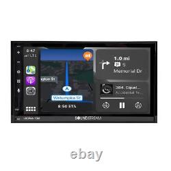 Soundstream VRCPAA-70M 2 Double Din Android Auto CarPlay Bluetooth Car Player
