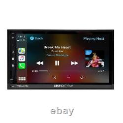 Soundstream VRCPAA-70M 2 Double Din Android Auto CarPlay Bluetooth Car Player