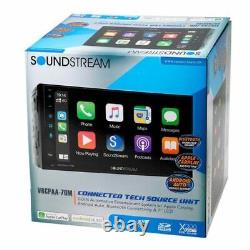 Soundstream VRCPAA-70M 2 Double Din Android Auto CarPlay Bluetooth Car Player