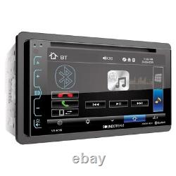 Soundstream VR-65B 6.2 Double-Din Bluetooth DVD/CD/AM/FM Car Stereo