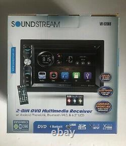 Soundstream Vr-620hb CD DVD Usb Aux Sd Bluetooth Android 300w Amplifier Stereo