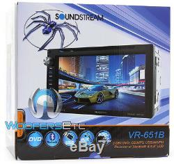 Soundstream Vr-651b Car Video 6.5 DVD CD Mp3 Usb Bluetooth Equalizer Stereo New