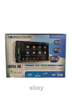 Soundstream Vrcpaa-7dr 7 Inch Apple Carplay Double Din, Android Auto Car Stereo