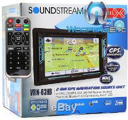 Soundstream Vrn-63hb Pro 6.2 Tv CD DVD Gps Usb Navigation Bluetooth Stereo New