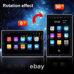 Touch Screen Rotatable 10.1'' Android 13 Car Stereo Radio Double 2DIN GPS Wifi