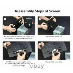 Touch Screen Rotatable 10.1'' Android 14 Car Stereo Radio Double 2DIN GPS Wifi
