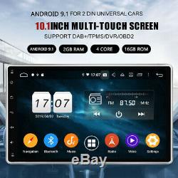 US 10.1 Double 2 DIN Car Radio Android 9.1 Stereo Vehicle Audio WIFI GPS +CAM