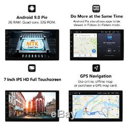 US Eonon 7Android 9.0 In Dash Double 2 Din Car Stereo Radio Quad Core GPS 1080P
