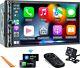 Upgrade Wireless Double Din Car Stereo With Carplay, Android Auto, Bluetooth
