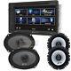 Vr651b Double Din 6.2 Bluetooth Car Stereo+ Alpine Sxe Series Coaxial Speakers