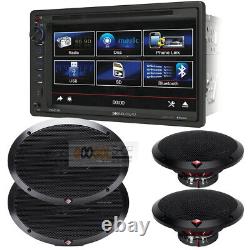 VR651B Double DIN 6.2 Bluetooth Car Stereo+ Rockford Fosgate coaxial speakers