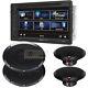 Vr651b Double Din 6.2 Bluetooth Car Stereo+ Rockford Fosgate Coaxial Speakers
