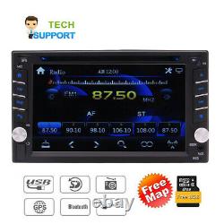 Windows 6.2 Double 2Din Car Stereo Radio CD DVD Player GPS Navigation Bluetooth