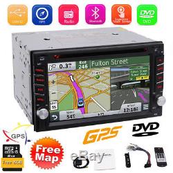 Windows 7 Double 2Din Car Stereo Radio CD DVD Player GPS Navigation Bluetooth