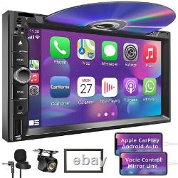 Wire Apple CarPlay & Android Auto Car radio Double Din Car Stereo Mirror Link