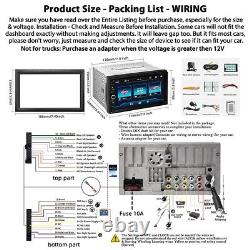 Wire Apple CarPlay & Android Auto Car radio Double Din Car Stereo Mirror Link