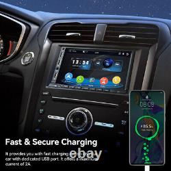 Wireless Apple CarPlay Double DIN 7 Android Auto Car Stereo Radio Bluetooth US