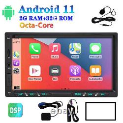 Wireless Carplay 7 Double 2Din Car Stereo USB Radio Bluetooth Android 11 8 Core