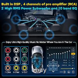 Wireless Double Din Car Stereo Apple Car Play Radio Bluetooth 5.3 Audio Receiver