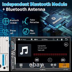 Wireless Double Din Car Stereo Carplay Android QLED Touchscreen Bluetooth Auto