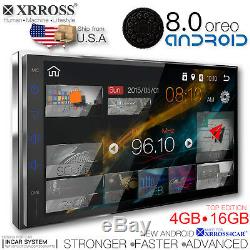 XRROSS Android 8.0 Car audio player auto radio GPS Wifi BT Double Din 4GB+16GB