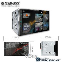 XRROSS Android 8.0 Car audio player auto radio GPS Wifi BT Double Din 4GB+16GB