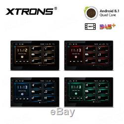 XTRONS 10.1 Double 2Din Car Stereo GPS Nav Android 8.1 Quad Core OBD2 DAB+ +DVR